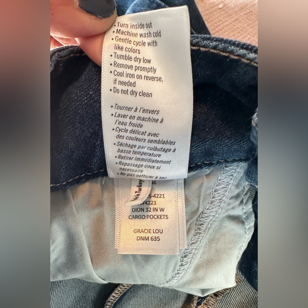 NWOT PAIGE Dion Cargo Trouser Flare Jeans 25 - Picture 12 of 12